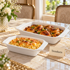 Symphony Rectangular Baker Set - 2 Piece White