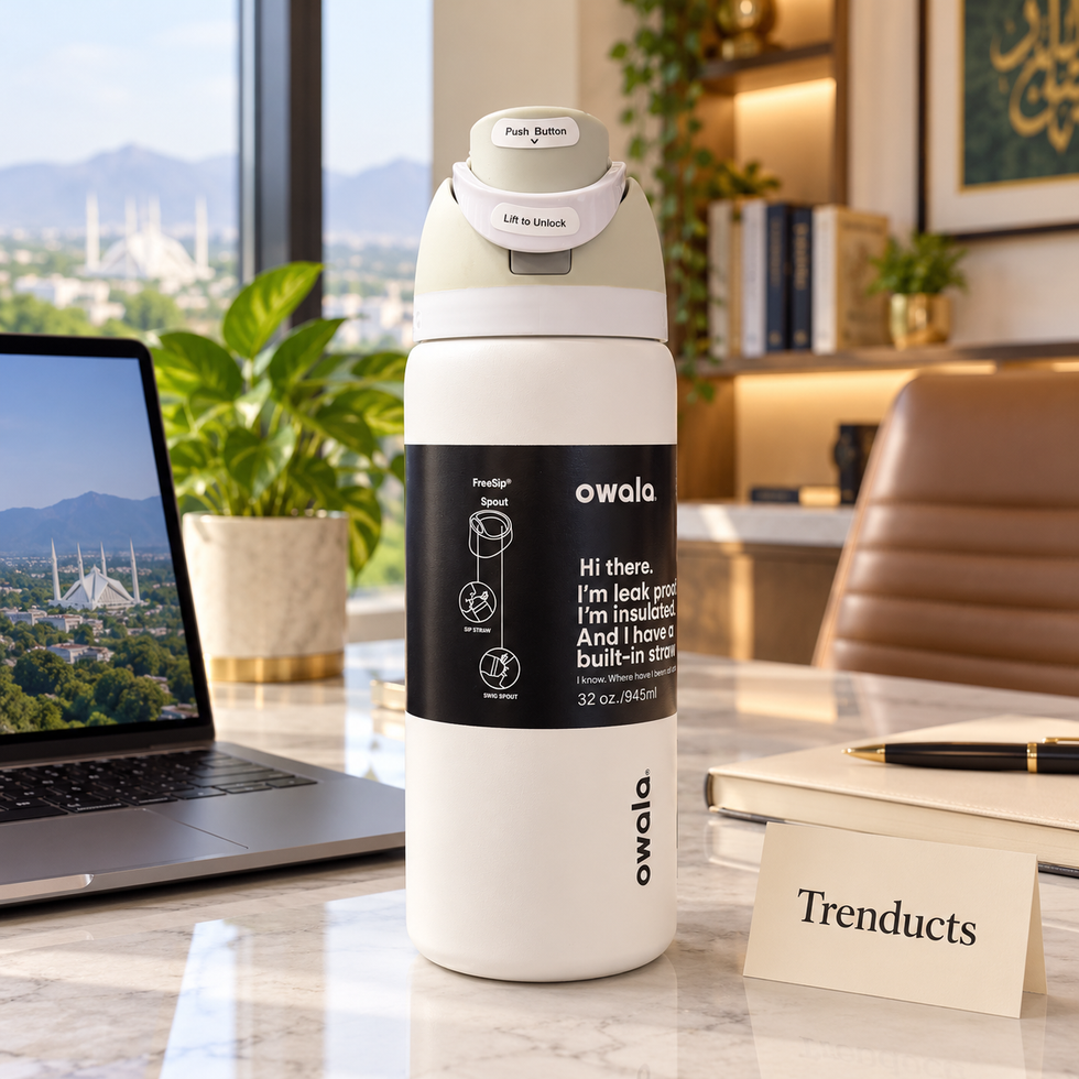 Owala Water Bottle 32 oz - White Edition FreeSip