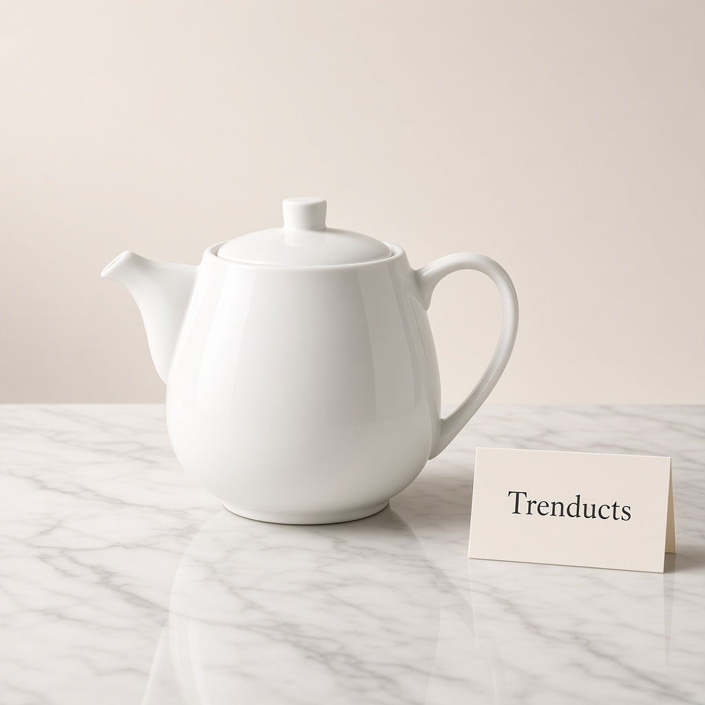 Danny Home Porcelain Teapot 700ml - White
