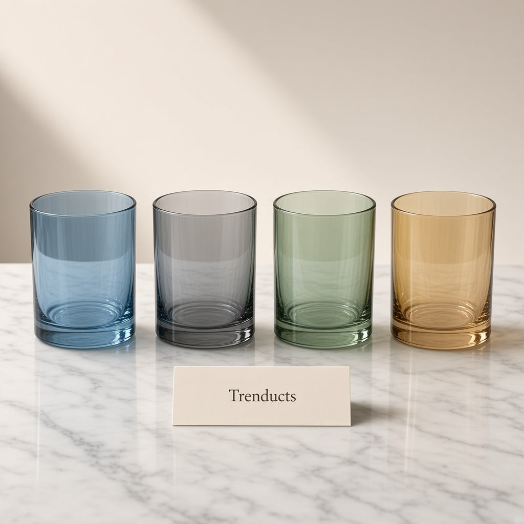 Danny Home Coloured Glass Tumbler Set of 4 - 410ml