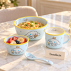 Disney Cinnamoroll Kids Ceramic Bowl Set 4 Piece - Blue