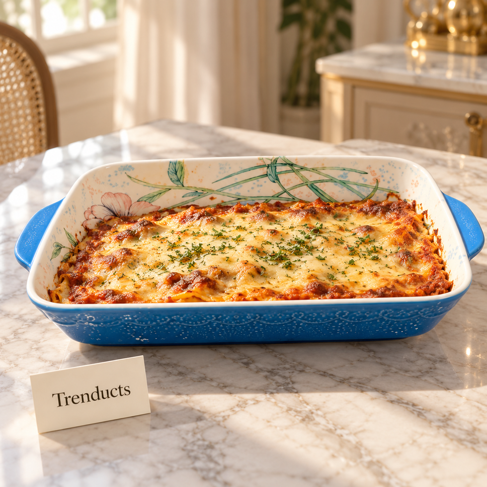 Brilliant Baking Dish - Pink Magnolia Speckled Blue
