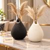 Textured Teardrop Table Vase - Lattice Pattern