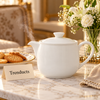 Brilliant White Tea Pot - 6 Inch Classic Tea Server