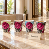 Rose Print Mug 350 ml - Magenta Floral (Random Colour)