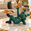 Cool Bulldog Butler Tray - Green & Gold Candy Server