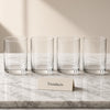 Danny Home Ribbed Glass Tumbler Set of 4 - 330ml