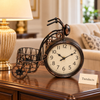 Metal Cycle Clock - Antique Bronze Tricycle, 11 inch