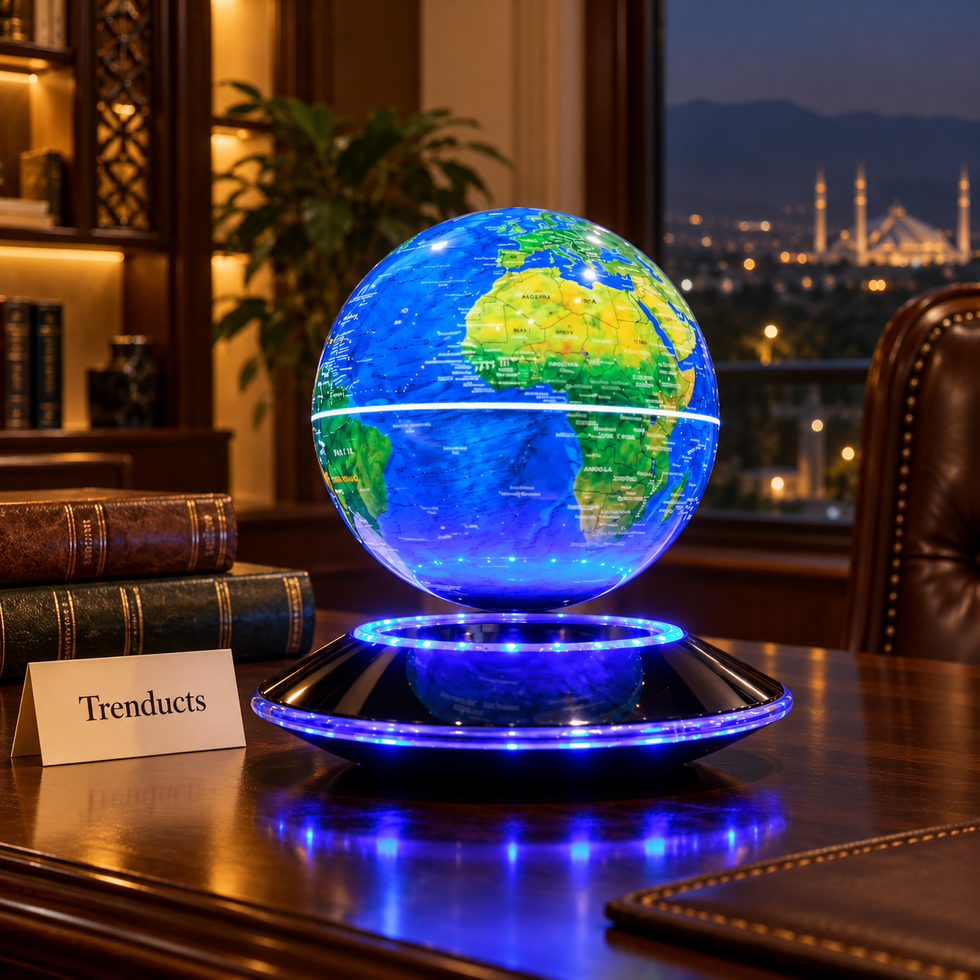 Magnetic Floating Globe - LED Light Levitating Desk Decor