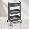 Metal 3 Tier Rolling Utility Cart with Wheels