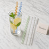 Spiral Glass Straws - Reusable Drinking Straws with Brush