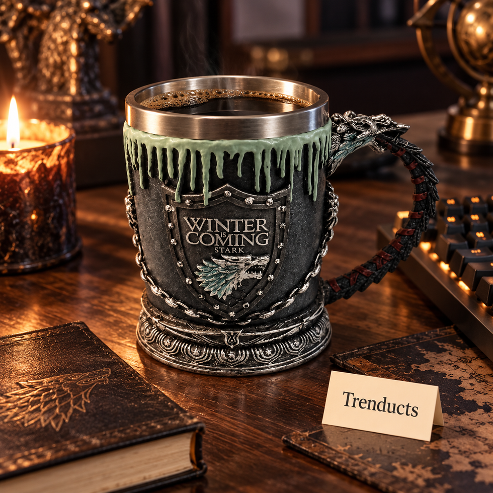 Game of Thrones Mug - Resin and Steel with Dragon Handle