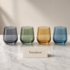 Danny Home Coloured Water Glass Set of 4 - 360ml