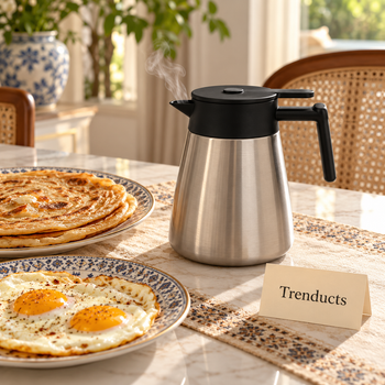 Vacuum Jug serving hot tea on a table - Trenducts