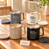 Stainless Steel 304 Coffee Mug - Lid & Matte Colours (Random)