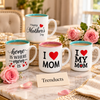 Mom Gift Mug 400 ml - I Love Mom Print (Random Design)