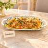 Brilliant Oval Dish with Handles - Primrose Floral 14 Inch