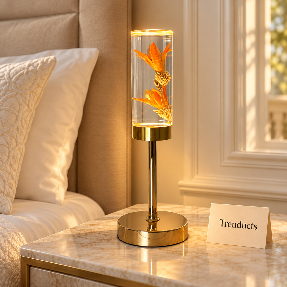 Rechargeable Flower Lamp - Preserved Flowers in Acrylic