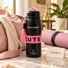 Ice Cream Vacuum Bottle 600ml - Cute Insulated Stainless Steel Bottle