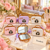 Handbag Shaped Cosmetic Pocket Mirror with Heart Charm and Strap (each)