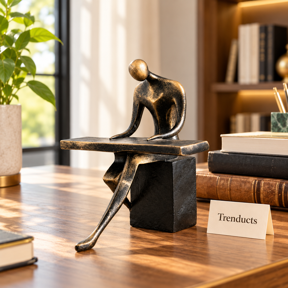 Pianist Decoration Piece - Abstract Bronze Sculpture