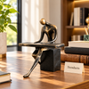 Pianist Decoration Piece - Abstract Bronze Sculpture