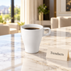 Danny Home Mug - Tall White Tapered Coffee Cup 9x15 cm