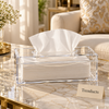 Clear Acrylic Tissue Box - Rectangular Cover