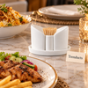 Brilliant Salt Pepper and Toothpick Holder Set
