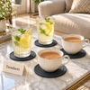 Danny Home Silicone Coaster Set 4 Pcs - Grey