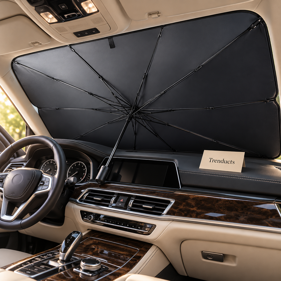 Car Windshield Umbrella Sunshade - Foldable, Large 140 x 80 cm