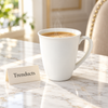Danny Home White Mug - V-Shape Tapered Porcelain