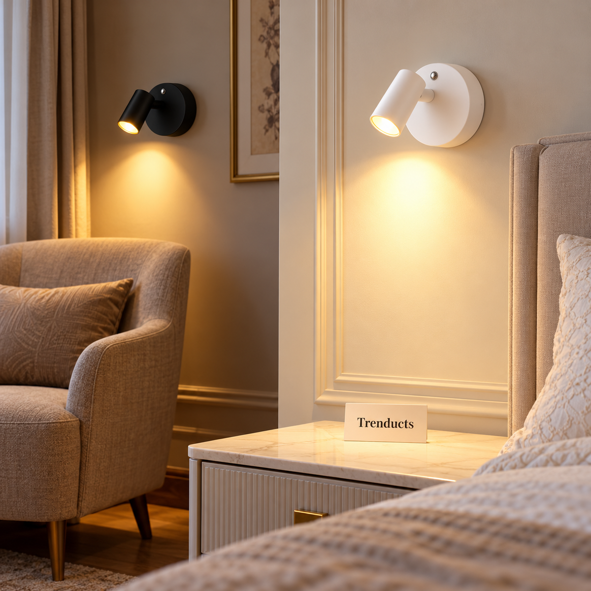 Cordless Wall Light - Rechargeable Touch Spotlight