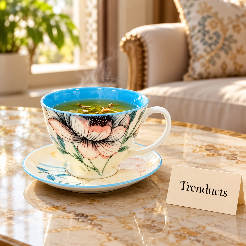 Brilliant Tea Cup and Saucer - Pink Magnolia 300 ml