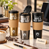 Vacuum Coffee Cup - 316 Steel Tumbler with Silicone Grip (Random)