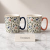 Danny Home Porcelain Mug Gift Set 2 Pcs - Floral 310ml