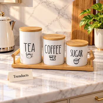 Canister Trio on a kitchen counter | Trenducts