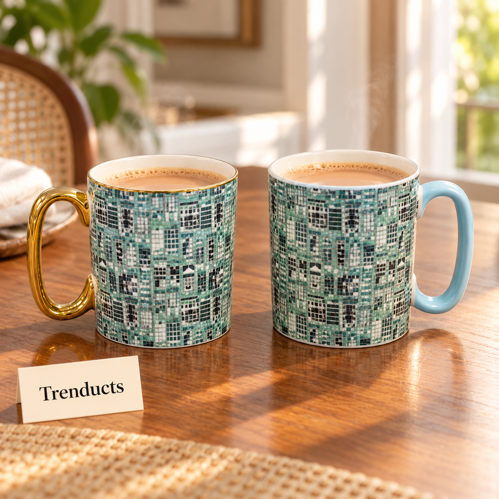 Danny Home Mosaic Mug Gift Set - 2 Mugs 310ml