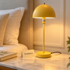 Danny Home Mushroom Table Lamp - Yellow Metal