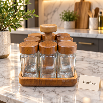 Revolving Spice Rack in an elegant home setting with Trenducts card - view 2