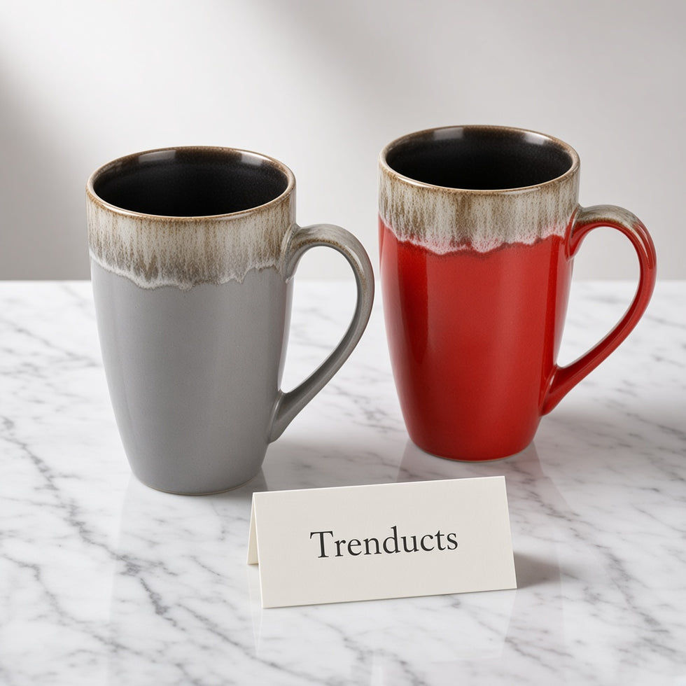 Danny Home Ceramic Mug 320ml - Tall Reactive Drip Glaze (each)