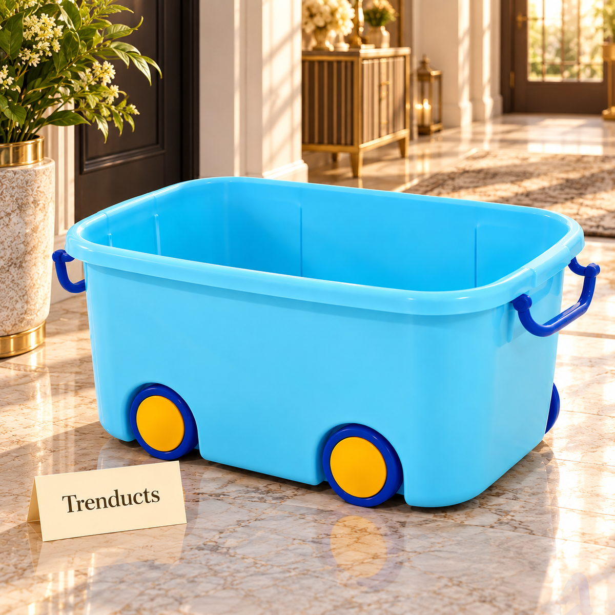 Large Multi-Purpose Storage Box with Wheels