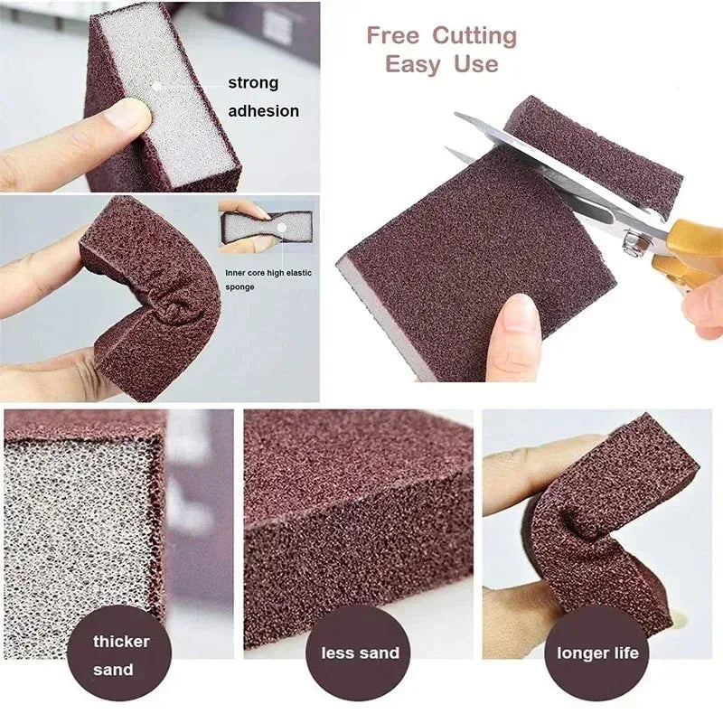 2 Pieces Magic Sponge Cleaning Brush Set