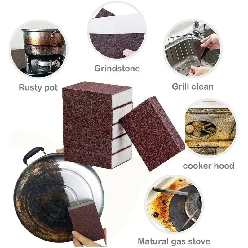2 Pieces Magic Sponge Cleaning Brush Set