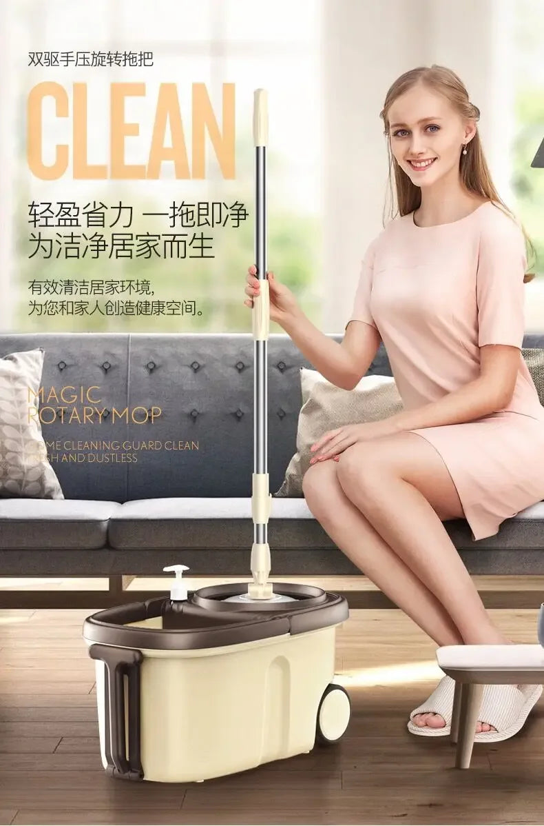 Magic Spin Mop Bucket with Clamping Type - Clarify.pk