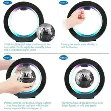 Magnetic Levitation Globe Lamp with LED Light - Clarify.pk
