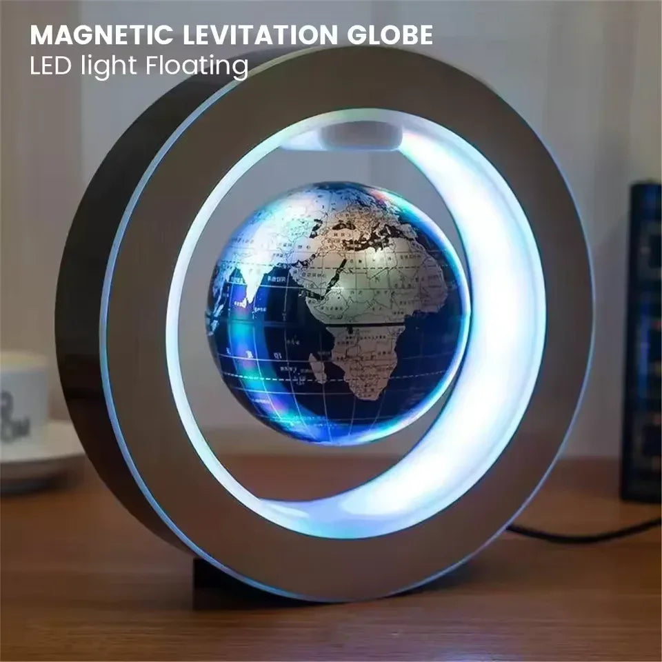 Magnetic Levitation Globe Lamp with LED Light - Clarify.pk