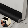 Premium Leatherette Door Draft Stopper - Double-Sided Foam Seal