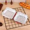 Square Aluminum Foil Disposable Plate Set - Pack of 10 KT
