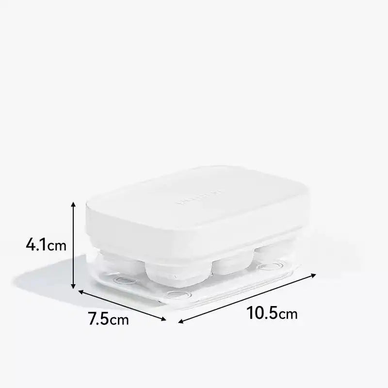 Mini Ice Cube Tray Mold with Removable Storage Bin